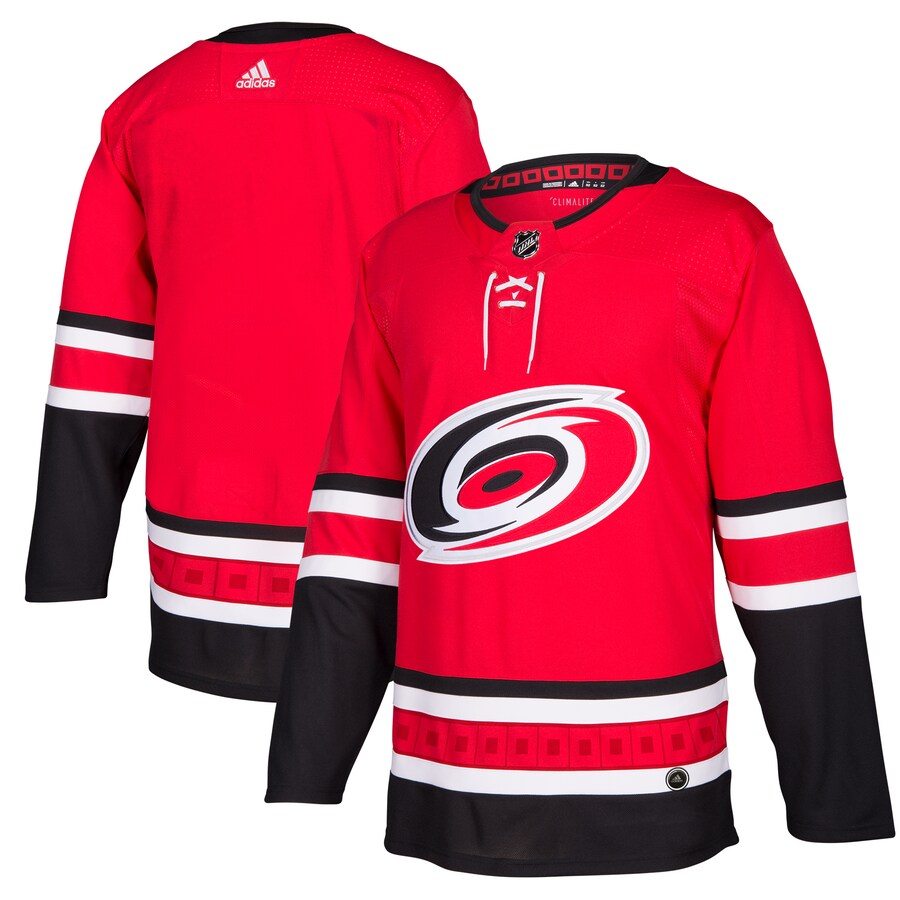 Men's Carolina Hurricanes adidas Red Home Authentic Blank Jersey - Jersey
