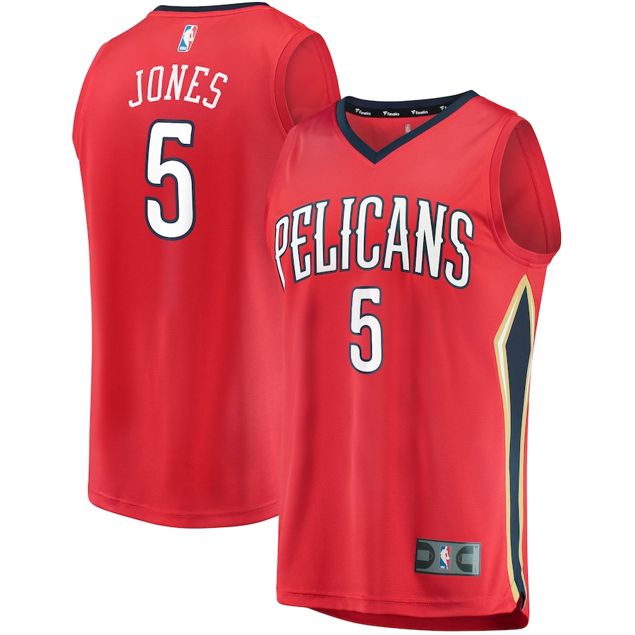 Men's New Orleans Pelicans Herbert Jones Fanatics Red Fast Break Replica Player Jersey - Statement Edition - Jersey