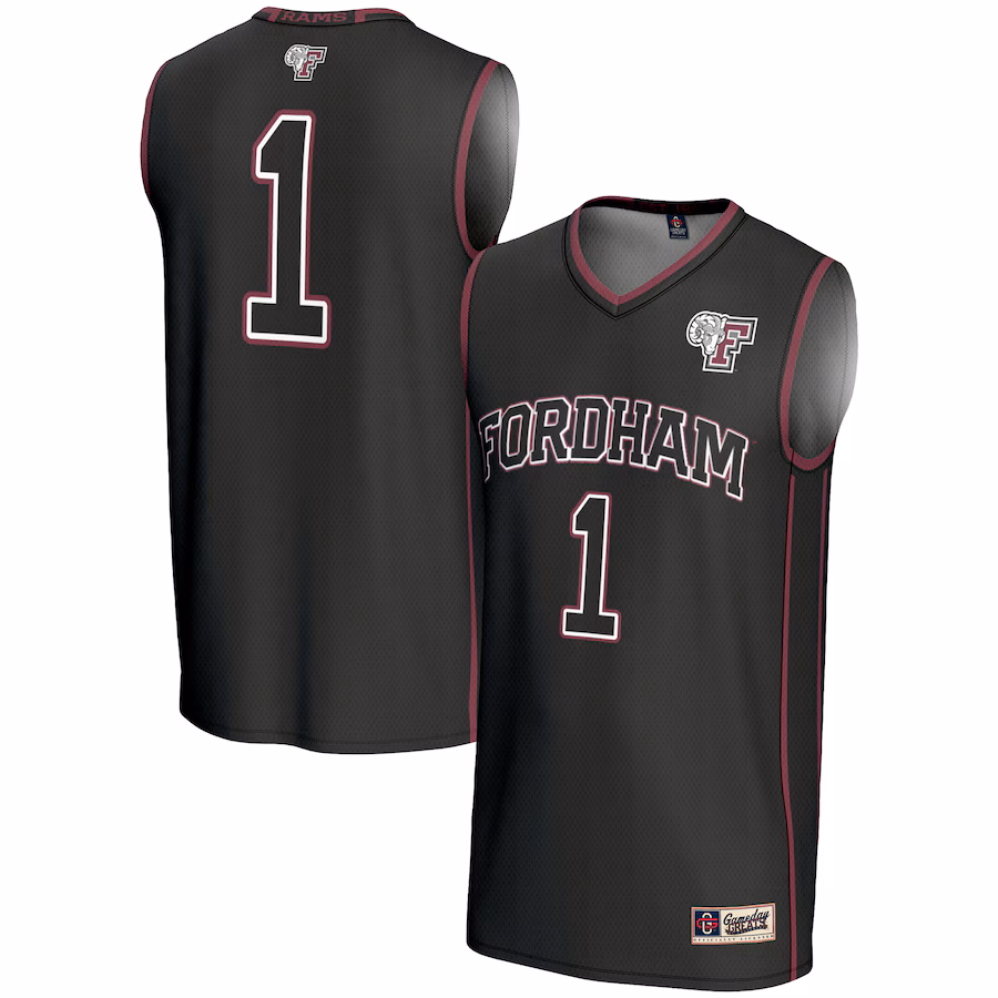 Youth GameDay Greats Black #1 Fordham Rams Lightweight Basketball Jersey - Jersey