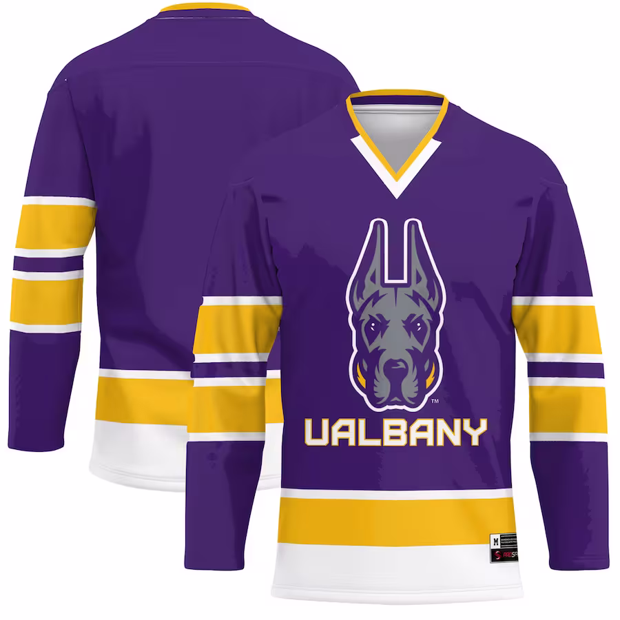 UAlbany Great Danes GameDay Greats Hockey Jersey - Purple - Jersey