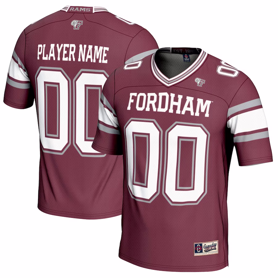 Fordham Rams GameDay Greats NIL Pick-A-Player Football Jersey - Maroon - Jersey