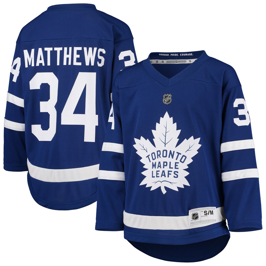 Youth Toronto Maple Leafs Auston Matthews Blue Home Replica Player Jersey - Jersey
