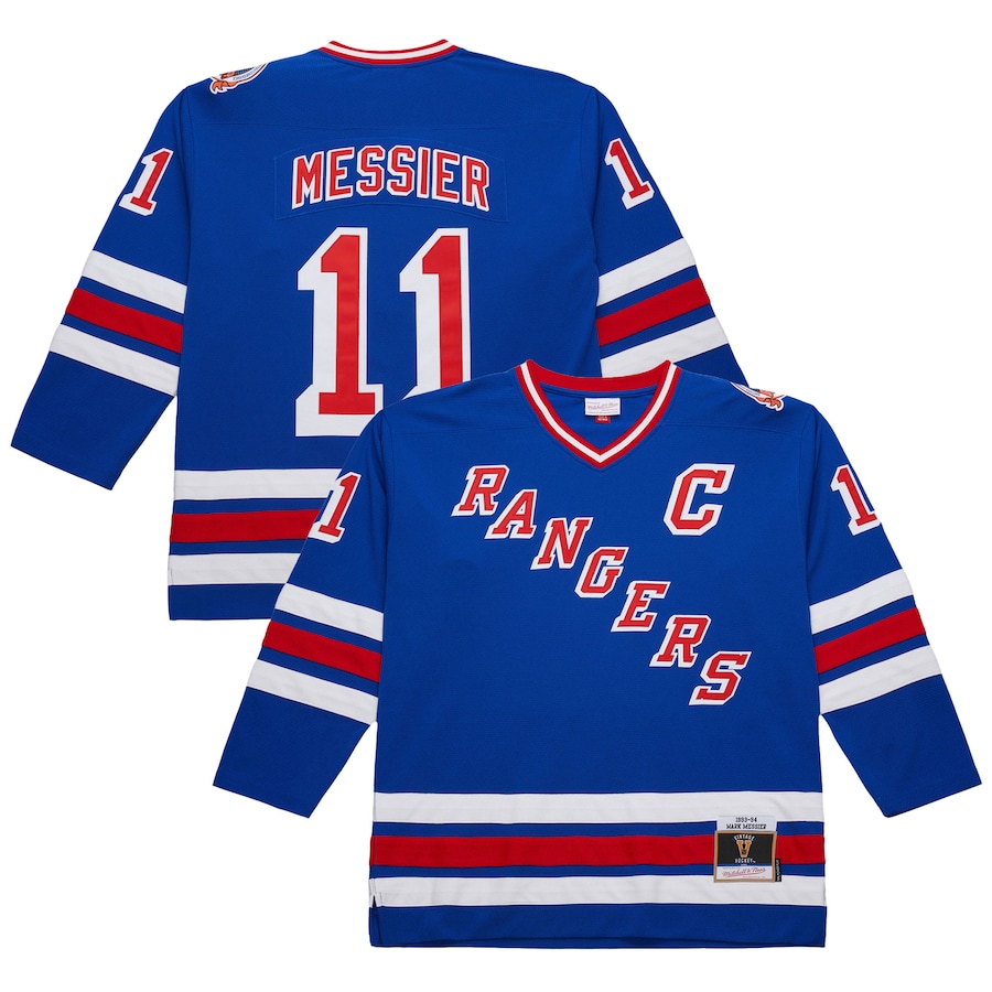 Men's New York Rangers Mark Messier Royal 1993-94 Power Play Jersey - Jersey