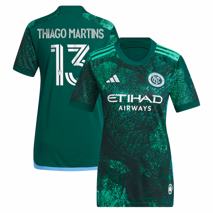 Women's New York City FC Thiago Martins adidas Green 2023 The Parks Replica Player Jersey - Jersey