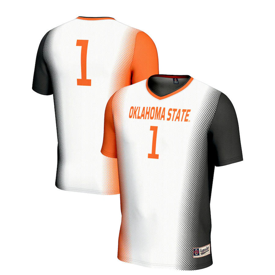 Youth GameDay Greats White #1 Oklahoma State Cowboys  Lightweight Women's Soccer Jersey - Jersey