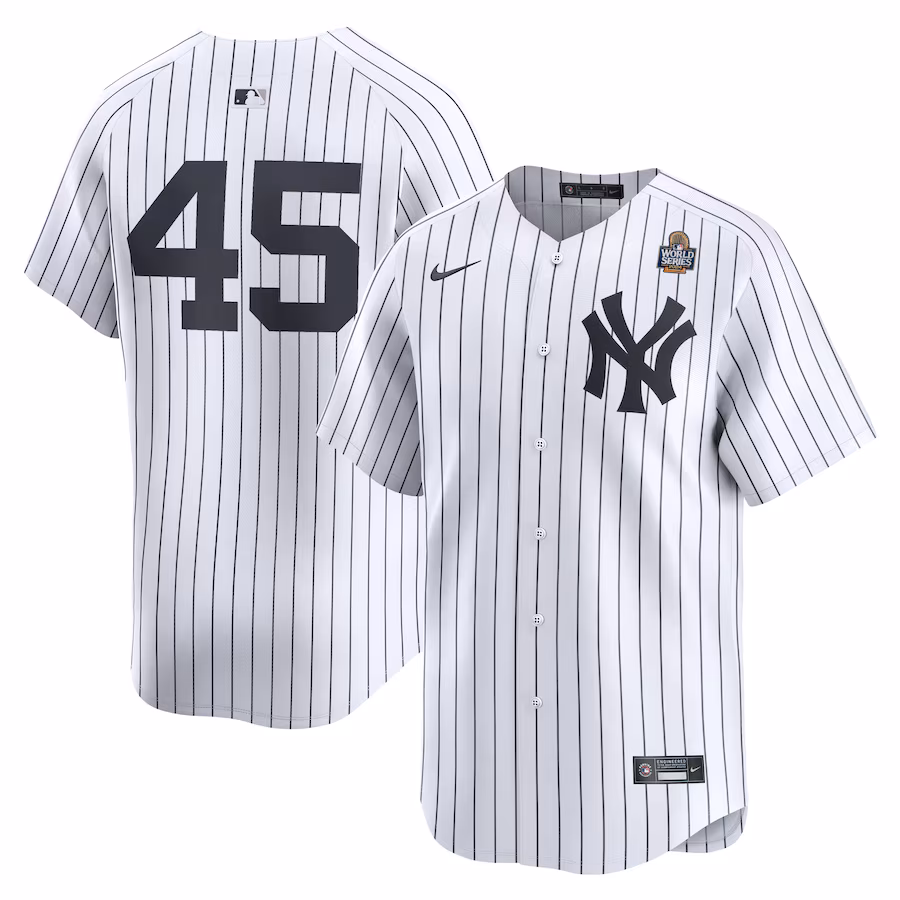 Men's New York Yankees Gerrit Cole Nike White 2024 World Series Limited Player Jersey - Jersey