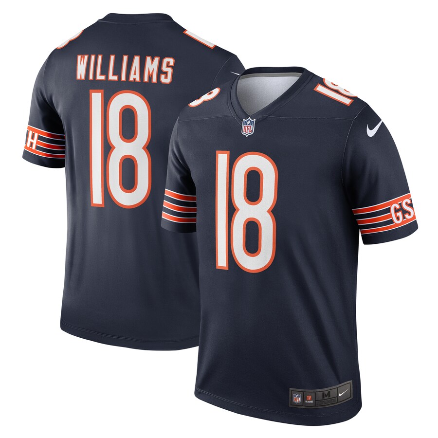 Men's Chicago Bears Caleb Williams Nike Navy Legend Player Performance Top - Jersey