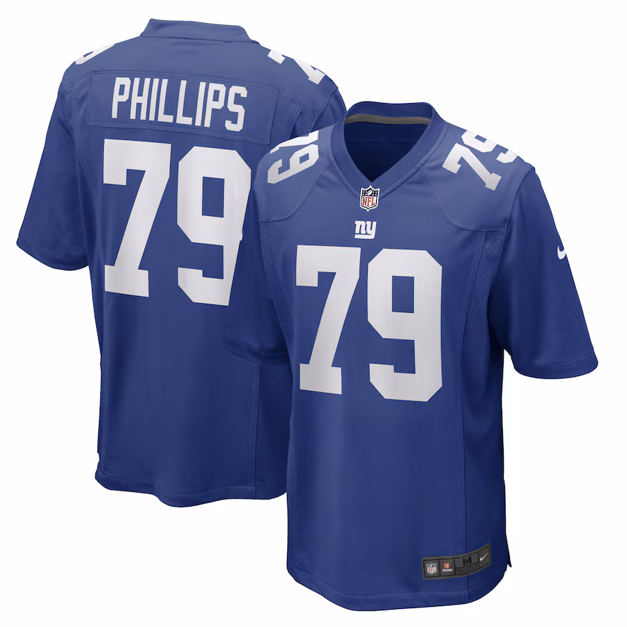 Men's New York Giants Tyre Phillips Nike Royal Game Player Jersey - Jersey