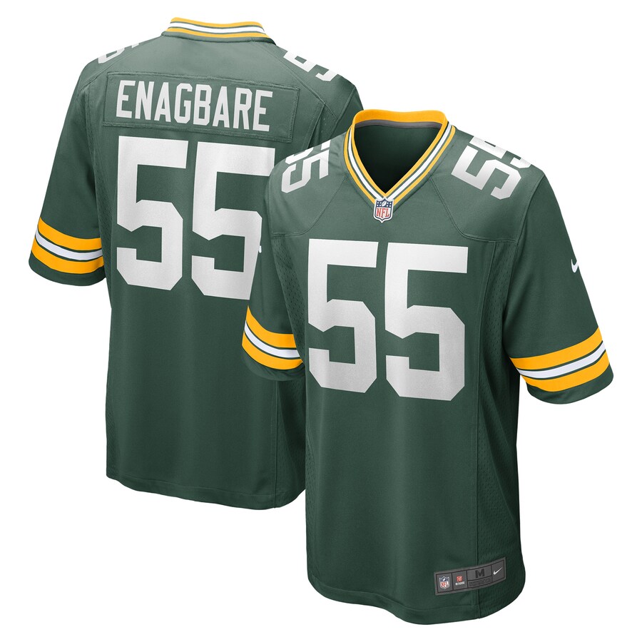 Men's Green Bay Packers Kingsley Enagbare Nike Green Game Player Jersey - Jersey