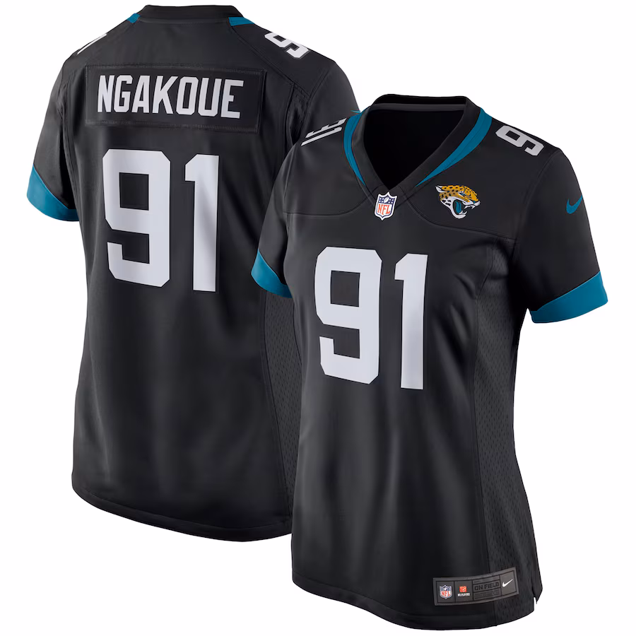 Women's Jacksonville Jaguars Yannick Ngakoue Nike Black Game Player Jersey - Jersey