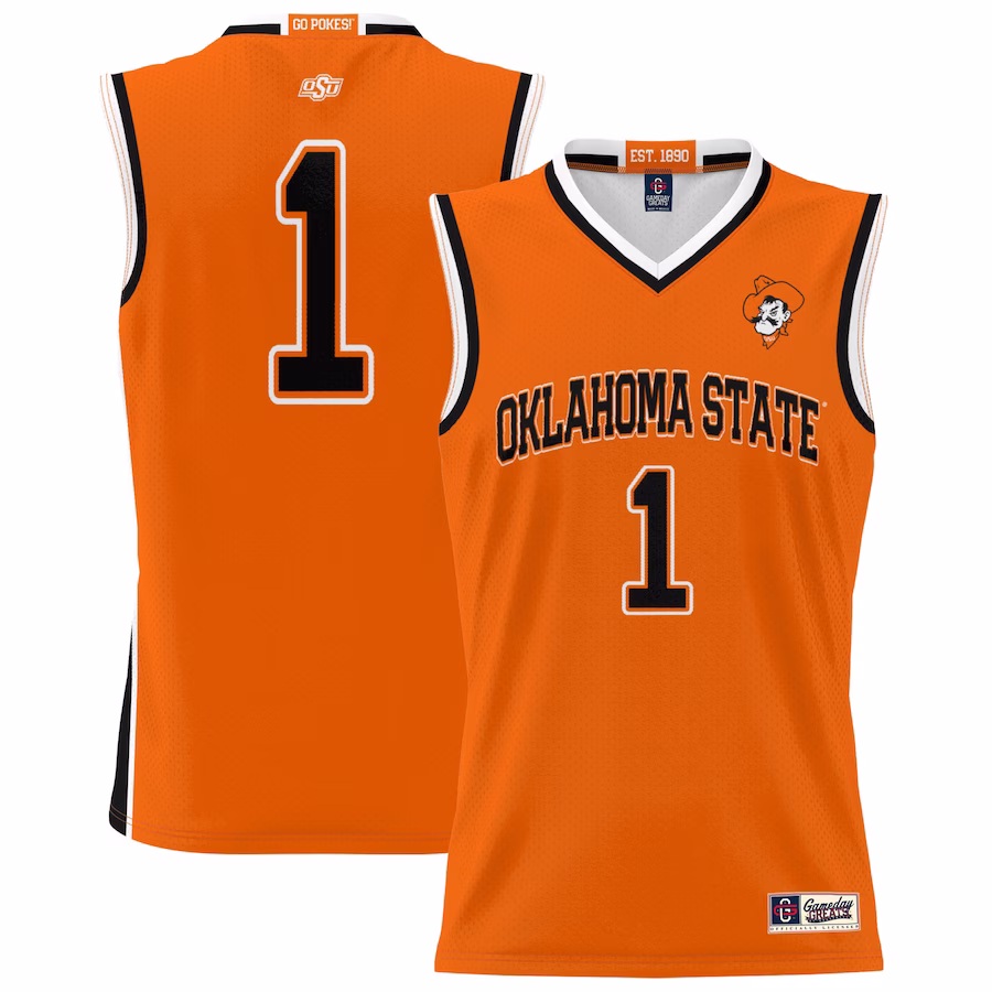 #1 Oklahoma State Cowboys GameDay Greats Youth Lightweight Basketball Jersey - Orange - Jersey