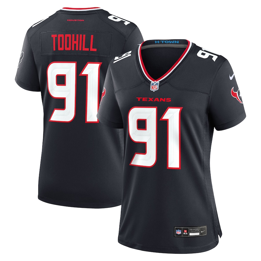 Women's Houston Texans Casey Toohill Nike Navy Team Game Jersey - Jersey