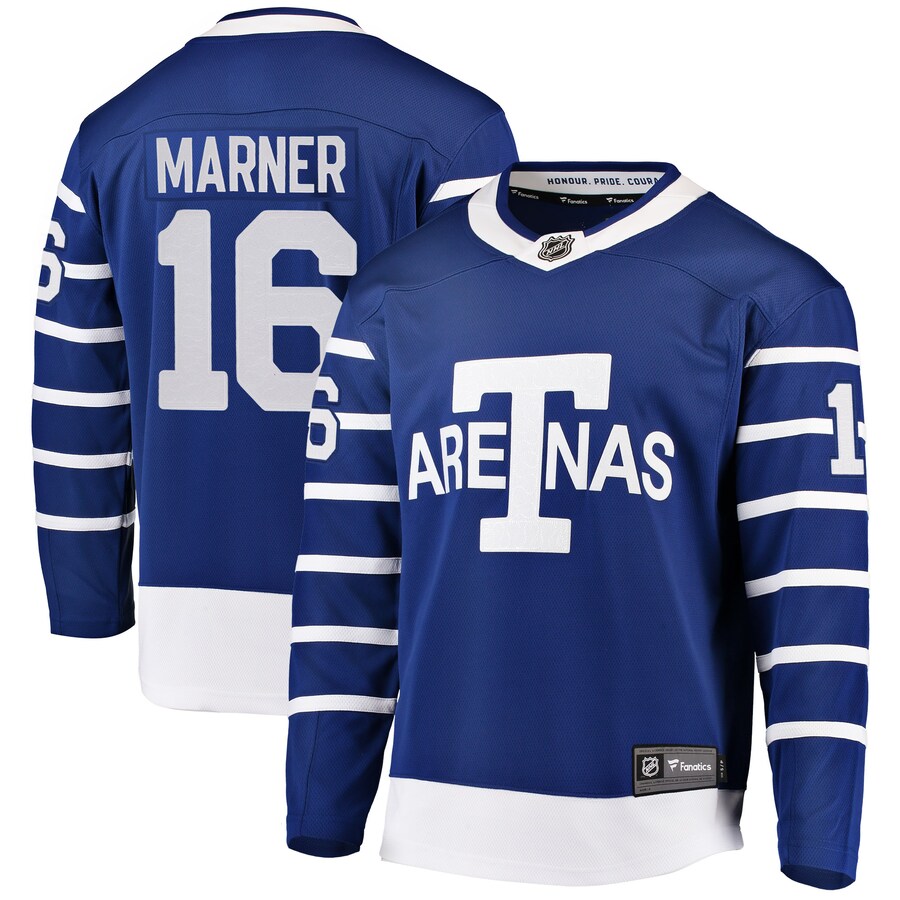 Men's Toronto Arenas Mitchell Marner Fanatics Branded Blue Breakaway Player Jersey - Jersey