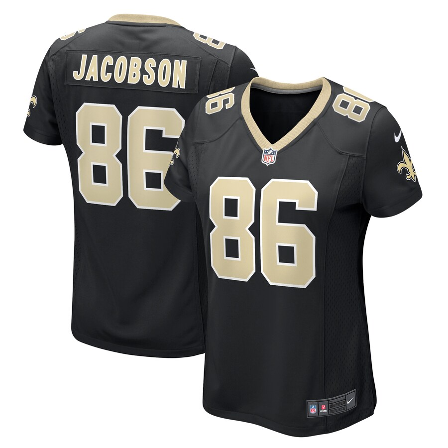 Women's New Orleans Saints Michael Jacobson Nike  Black  Game Jersey - Jersey