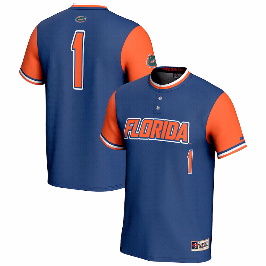 GameDay Greats #1 Royal Florida Gators Lightweight Softball Jersey - Jersey