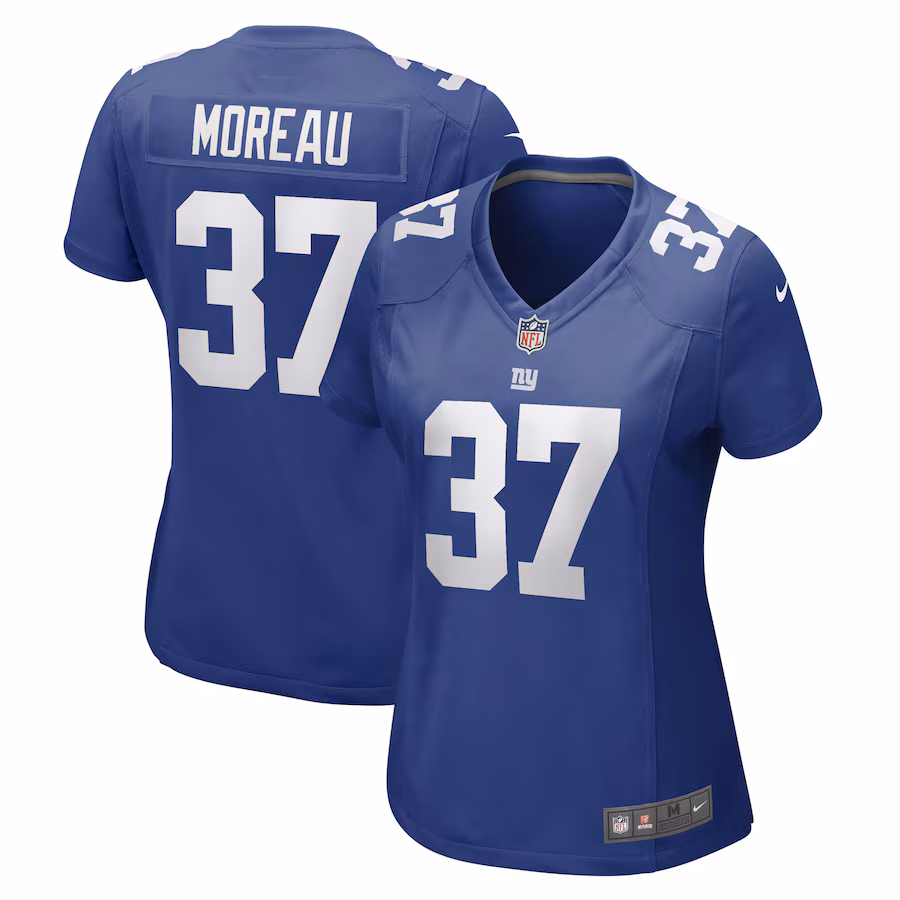 Women's New York Giants Fabian Moreau Nike Royal Game Player Jersey - Jersey