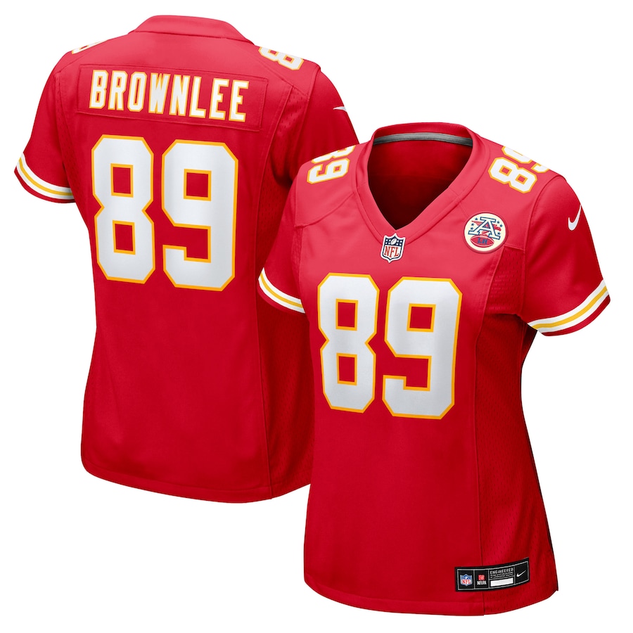 Women's Kansas City Chiefs Jason Brownlee Nike Red Team Game Jersey - Jersey
