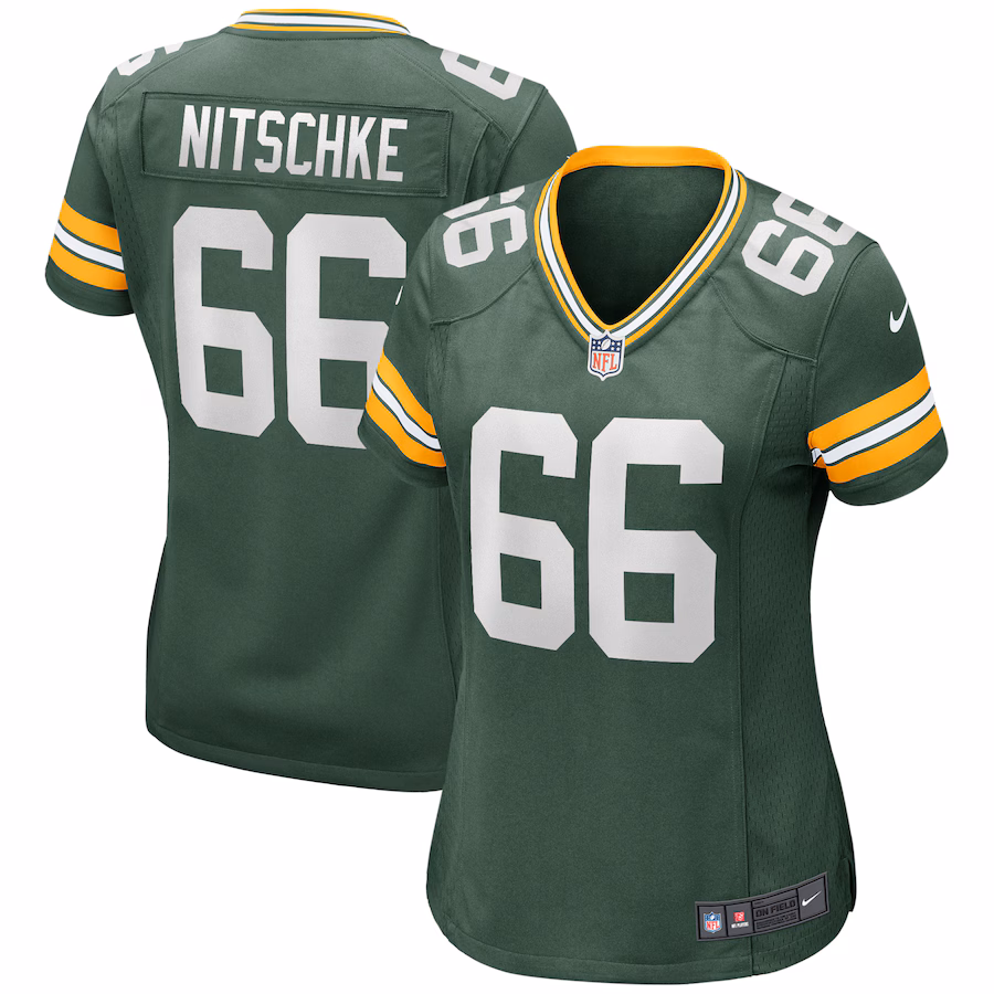 Women's Green Bay Packers Ray Nitschke Nike Green Game Retired Player Jersey - Jersey