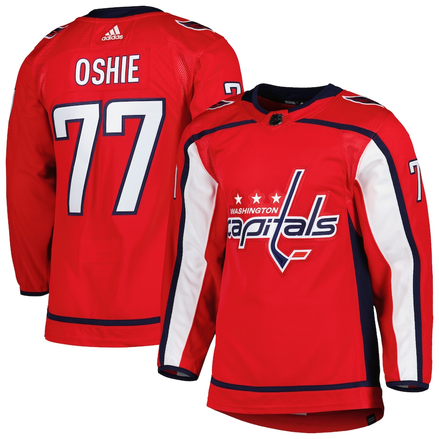Men's Washington Capitals TJ Oshie adidas Red Home Primegreen Authentic Player Jersey - Jersey