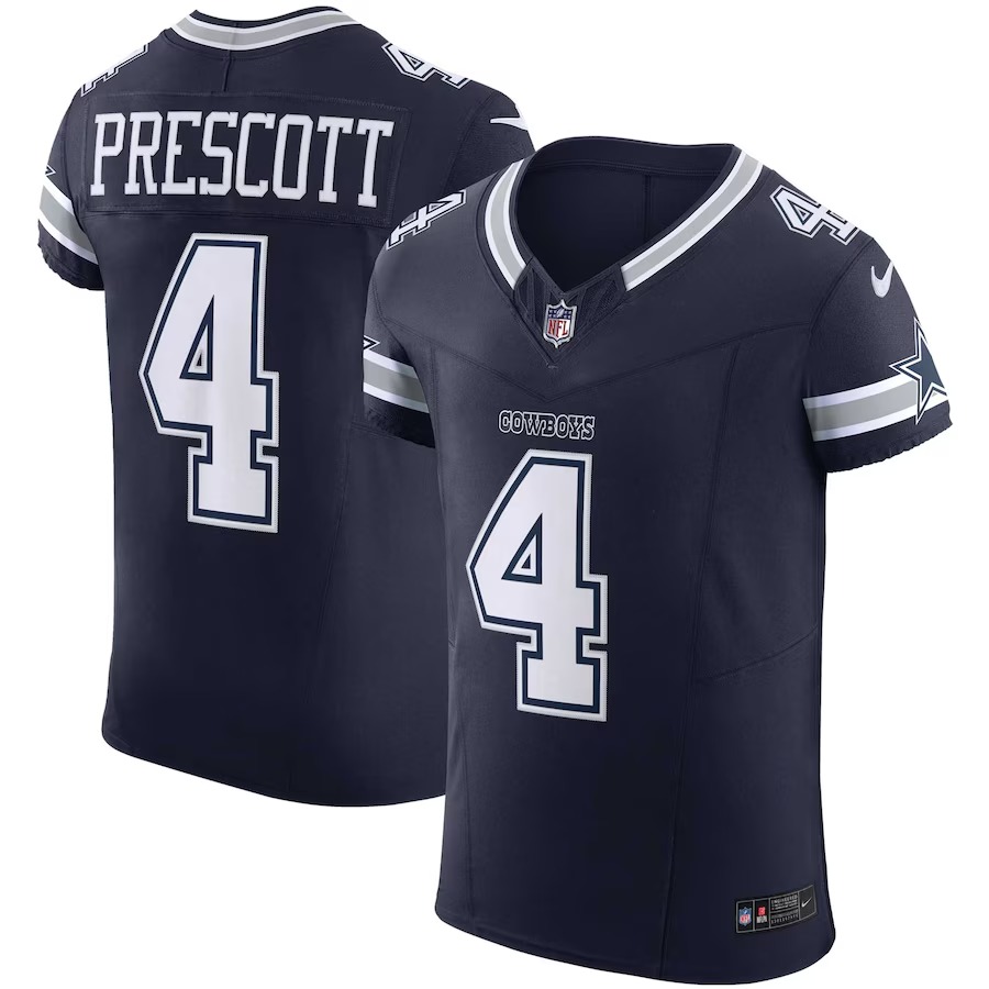 Men's Dallas Cowboys Dak Prescott Nike Navy Vapor F.U.S.E. Elite Jersey - Jersey