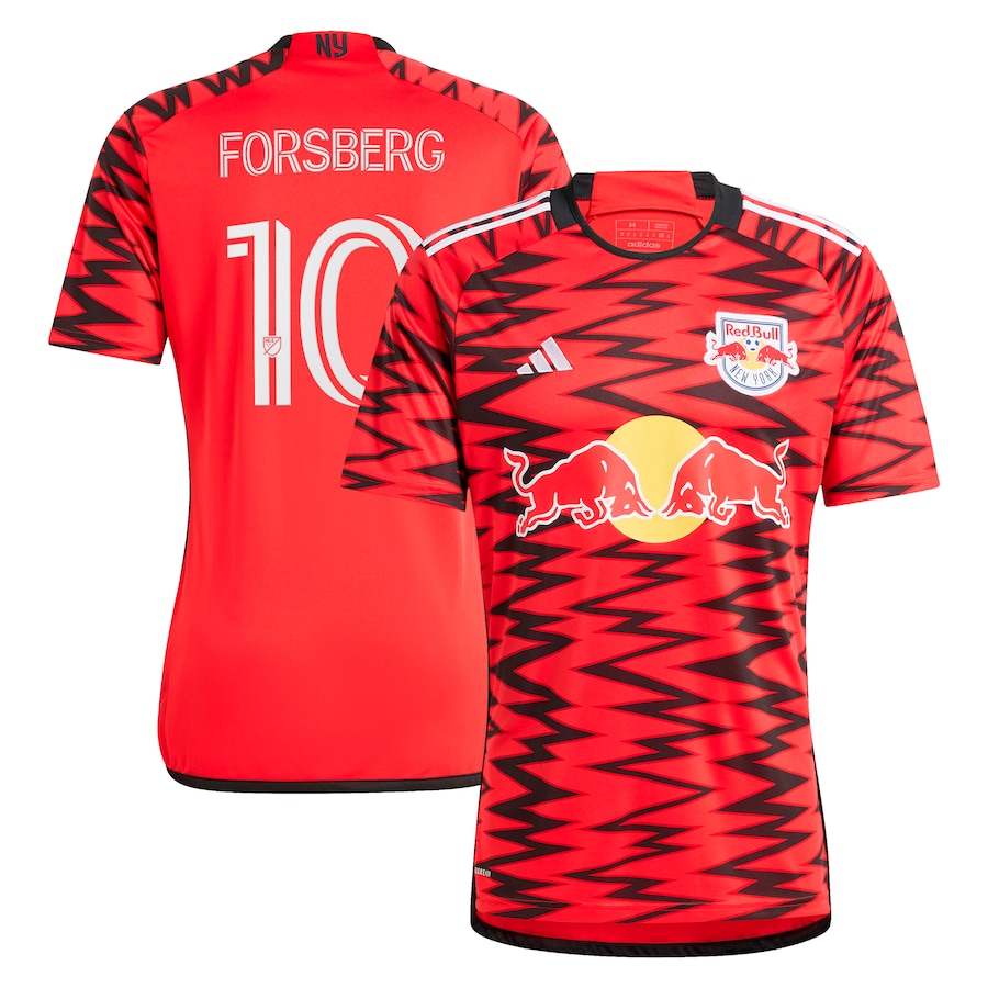 Men's New York Red Bulls Emil Forsberg adidas Red 2024 Legacy Replica Player Jersey - Jersey
