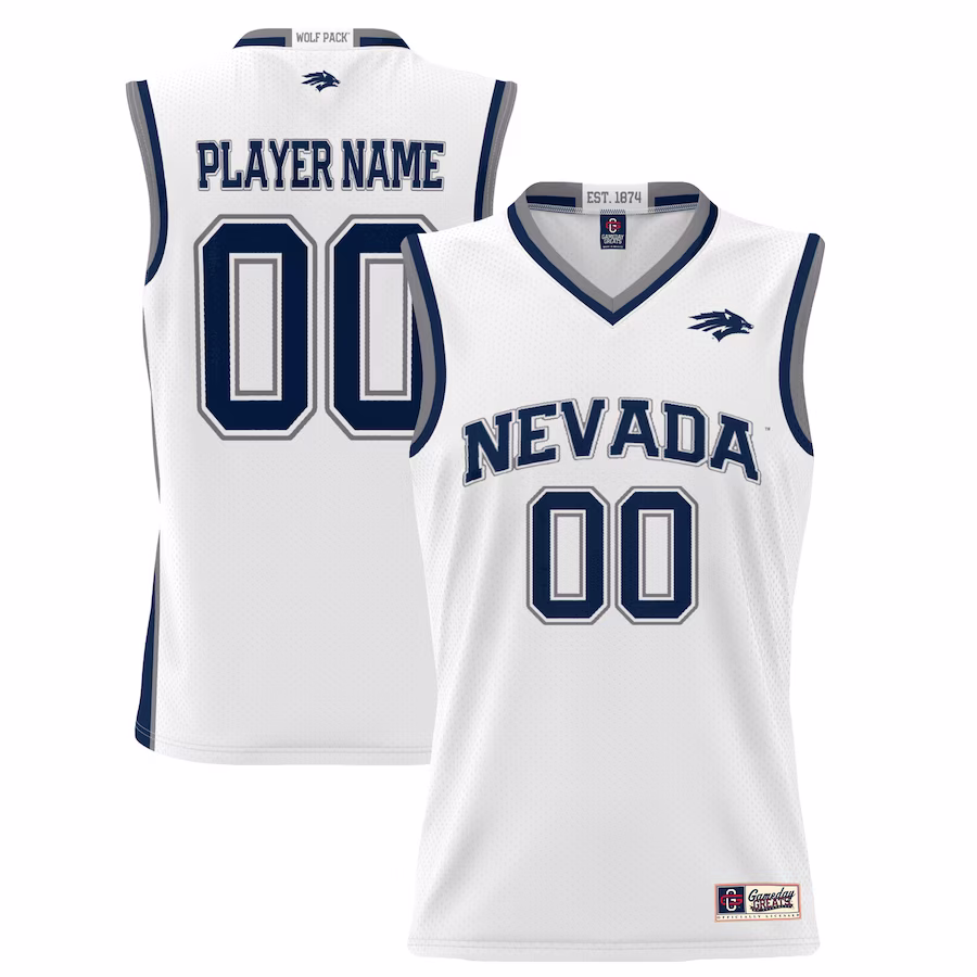 Nevada Wolf Pack GameDay Greats Youth NIL Pick-A-Player Lightweight Basketball Jersey - White - Jersey
