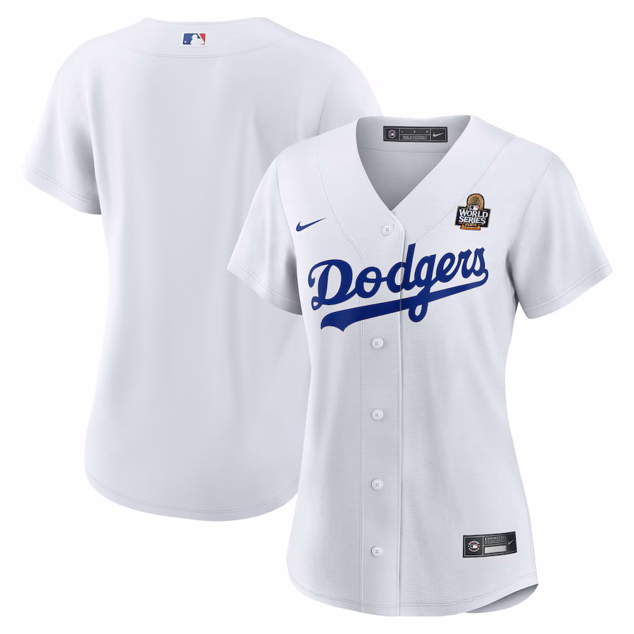 Women's Los Angeles Dodgers Nike White 2024 World Series Home Replica Jersey - Jersey