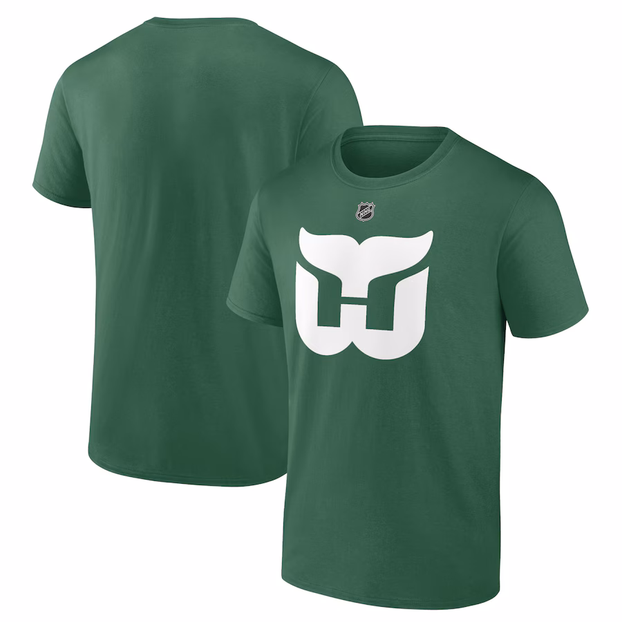 Men's Hartford Whalers Green Alternate Logo T-Shirt - Jersey