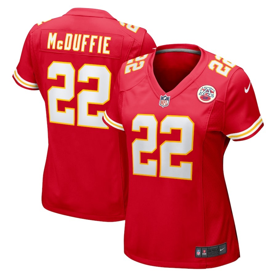 Women's Kansas City Chiefs Trent McDuffie Nike  Red  Game Jersey - Jersey