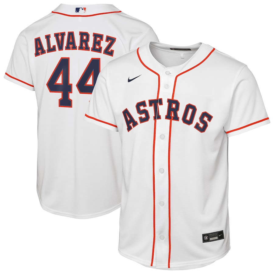 Youth Houston Astros Yordan Alvarez Nike White Home Replica Player Jersey - Jersey