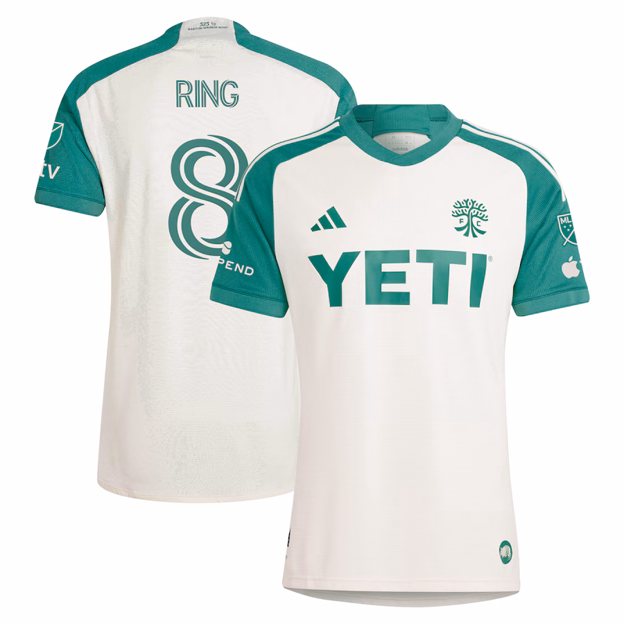 Men's Austin FC Alexander Ring adidas Tan 2024 The Armadillo Kit Authentic Player Jersey - Jersey