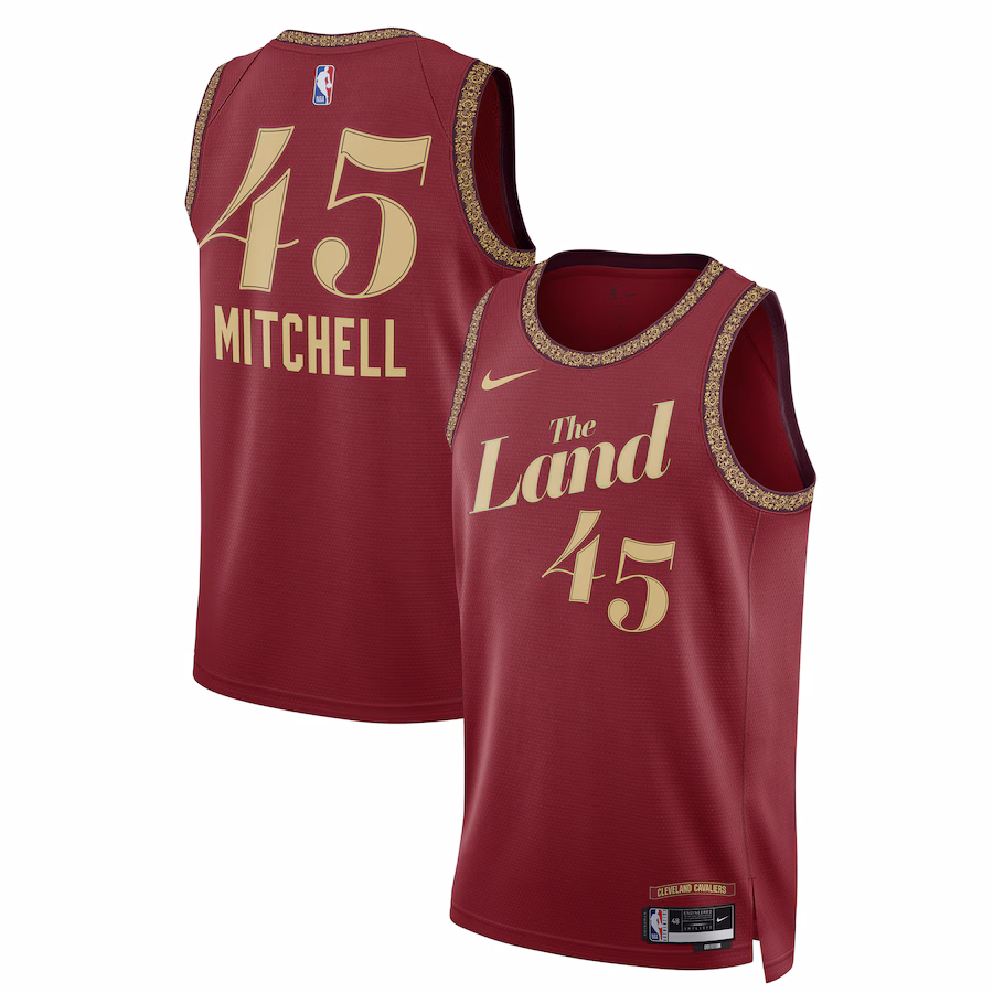 Unisex Cleveland Cavaliers Donovan Mitchell Nike Wine 2023/24 Swingman Jersey - City Edition - Jersey