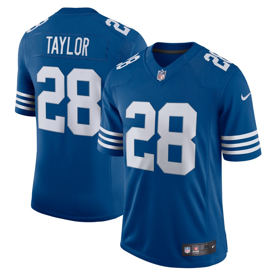 Men's Indianapolis Colts Jonathan Taylor Nike Royal Alternate Vapor Limited Jersey - Jersey