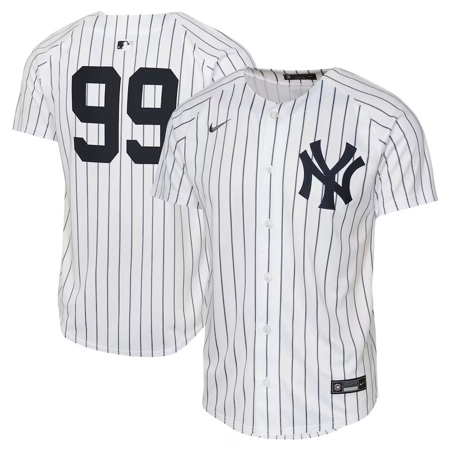 Youth New York Yankees Aaron Judge Nike White Limited Player Jersey - Jersey