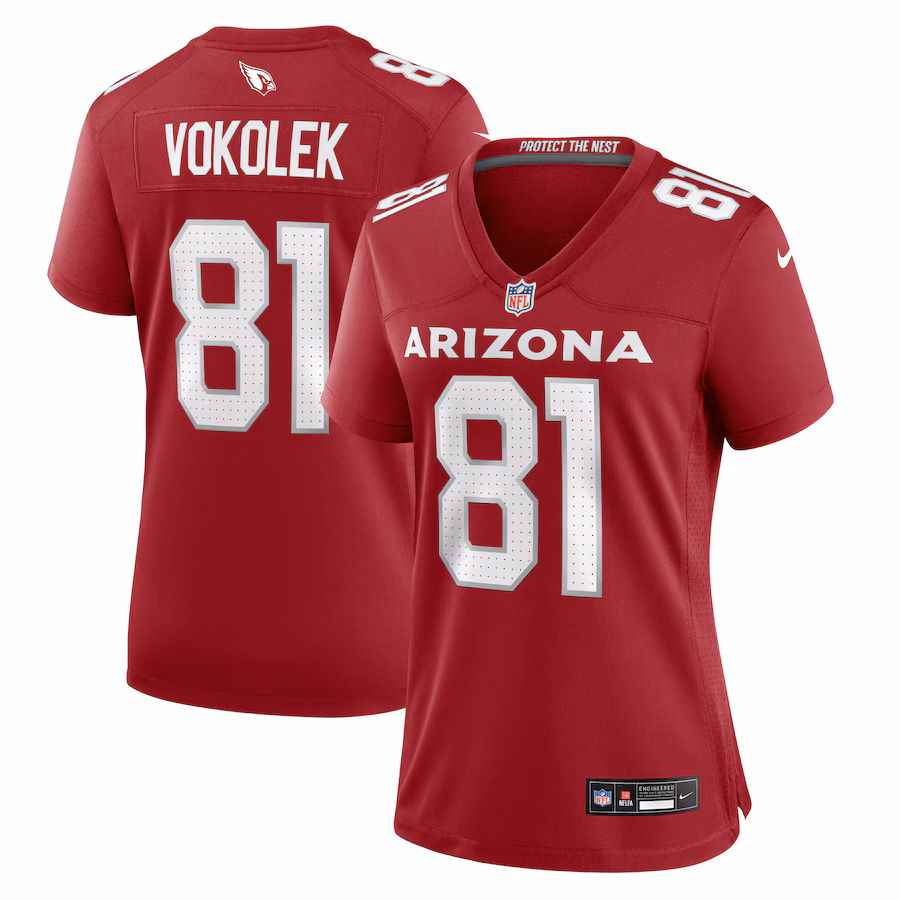 Women's Arizona Cardinals Travis Vokolek Nike Cardinal Game Jersey - Jersey