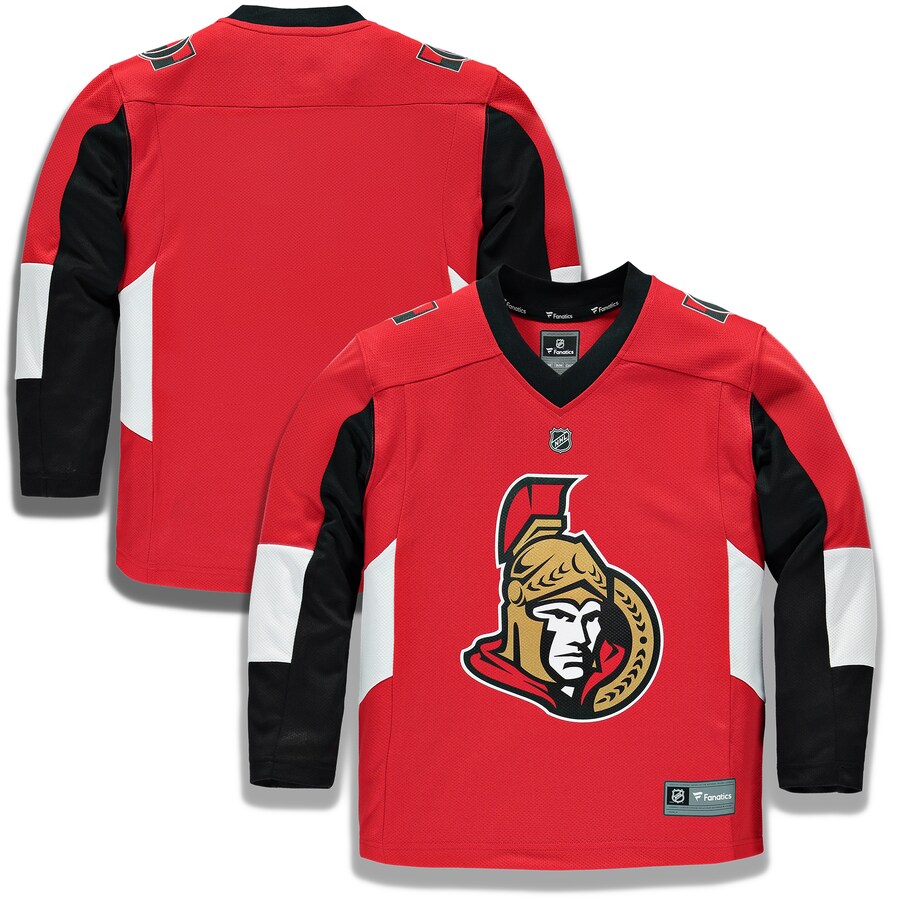 Youth Ottawa Senators Fanatics Branded Red Home Replica Blank Jersey - Jersey