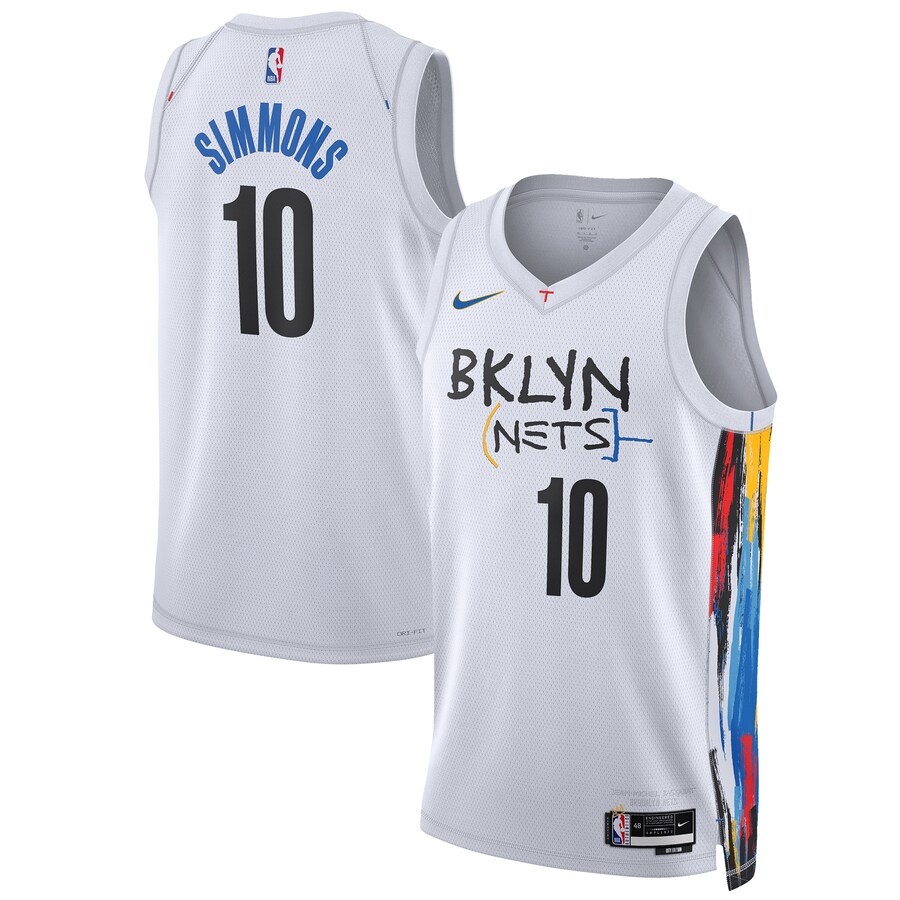 Unisex Brooklyn Nets Ben Simmons Nike White 2022/23 Swingman Jersey - City Edition - Jersey