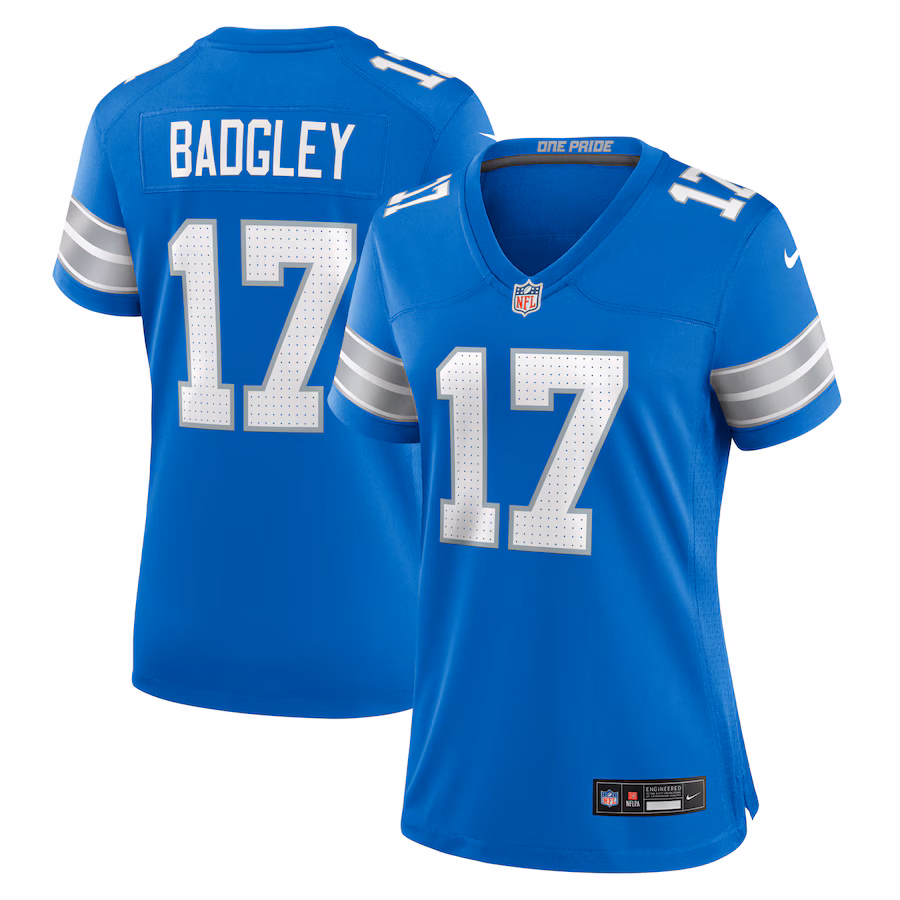 Women's Detroit Lions Michael Badgley Nike Blue Team Game Jersey - Jersey