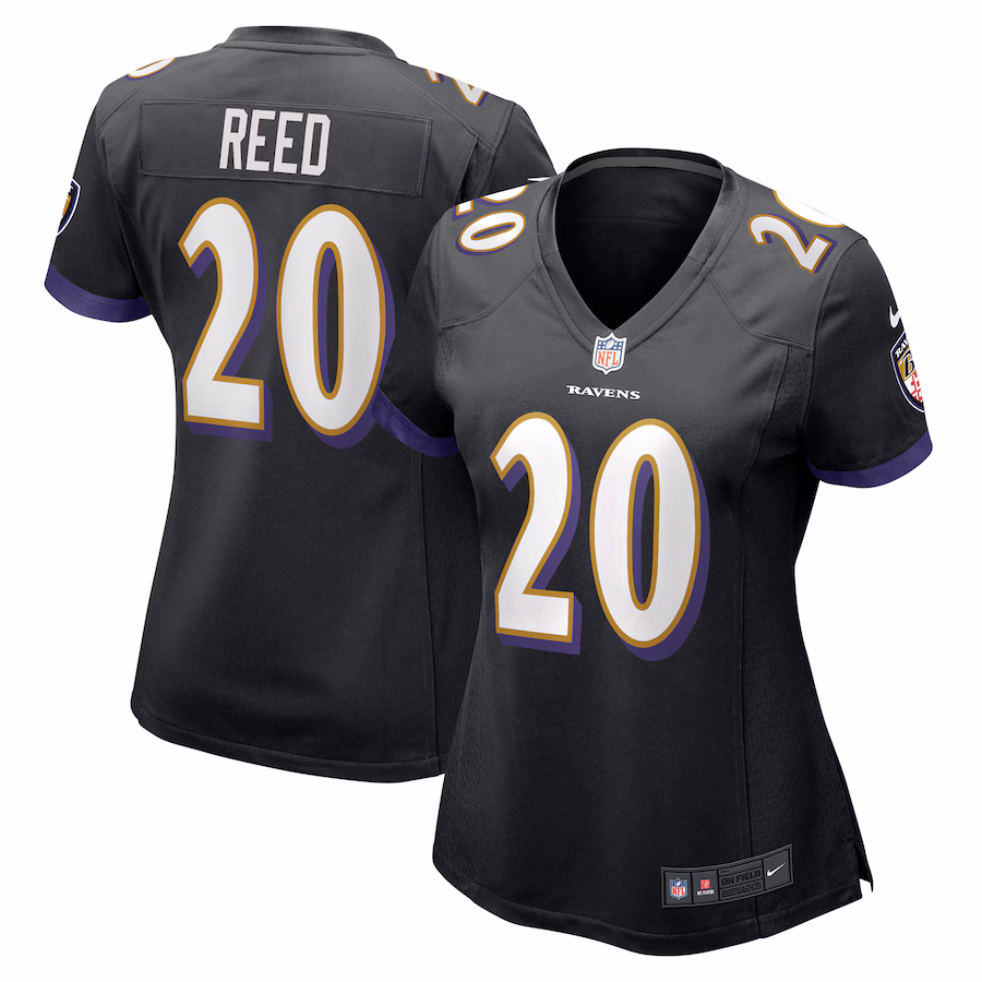 Women's Baltimore Ravens Ed Reed Nike Black Retired Player Jersey - Jersey