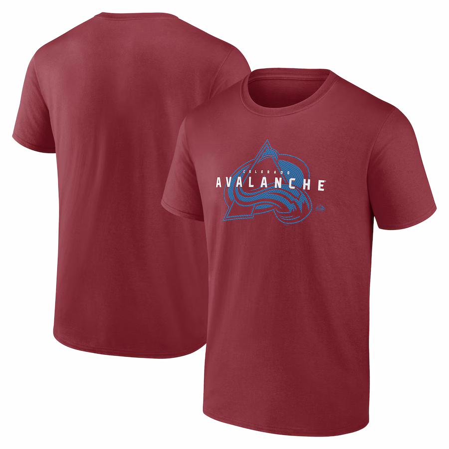Men's Colorado Avalanche Burgundy Coordinate T-Shirt - Jersey