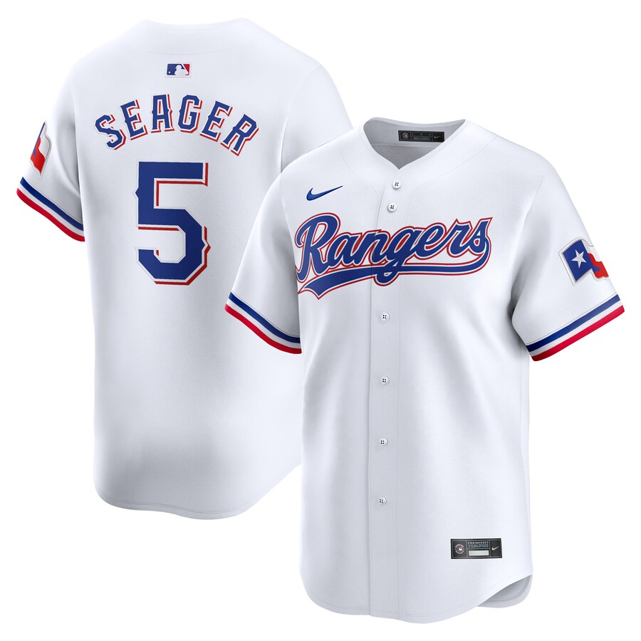 Youth Texas Rangers Corey Seager Nike White Home Limited Jersey - Jersey