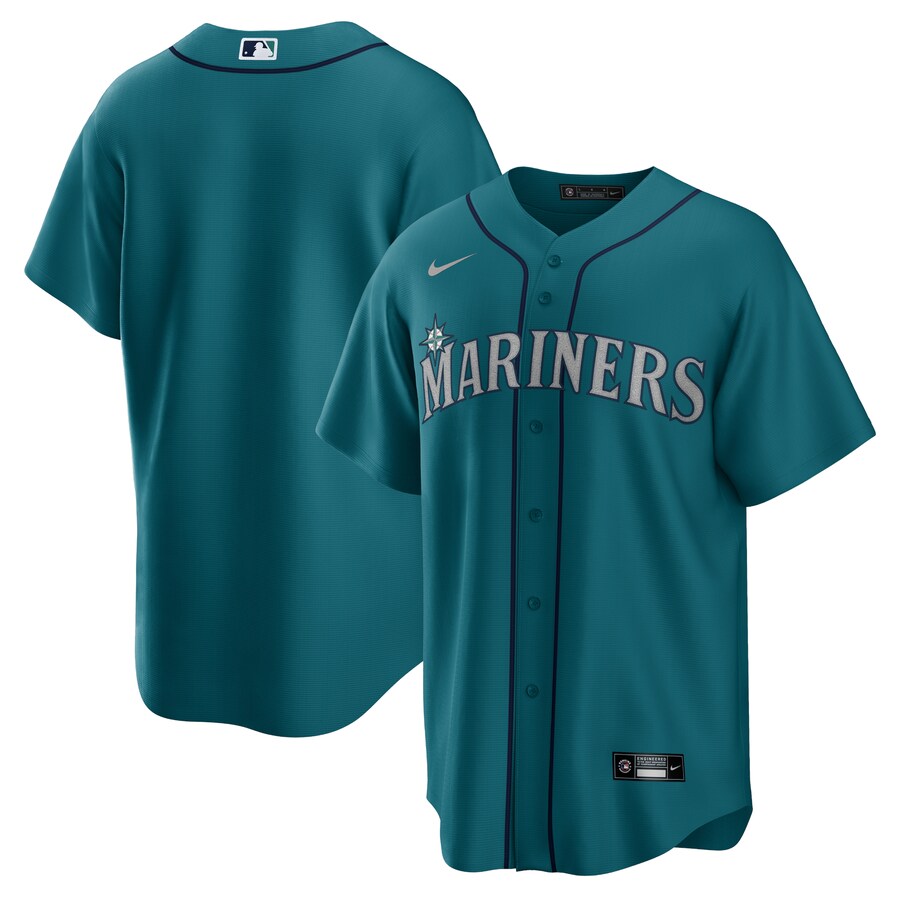 Men's Seattle Mariners Nike Teal Alternate Replica Team Jersey - Jersey