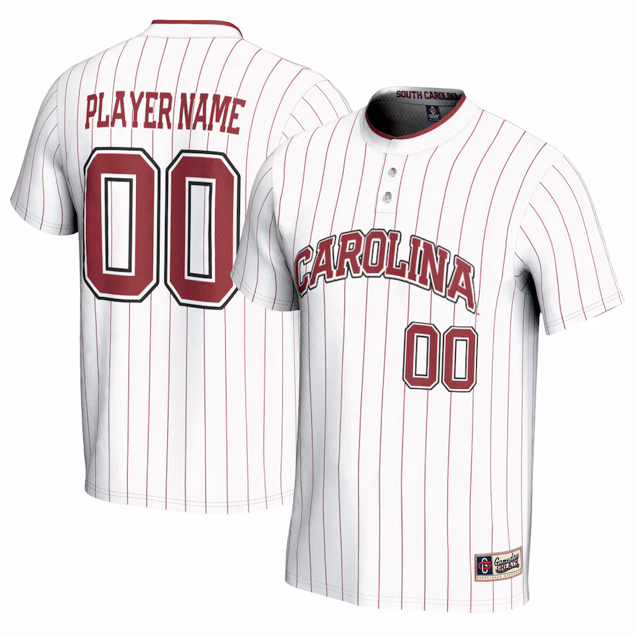 South Carolina Gamecocks GameDay Greats Unisex NIL Pick-A-Player Lightweight Softball Jersey - White - Jersey