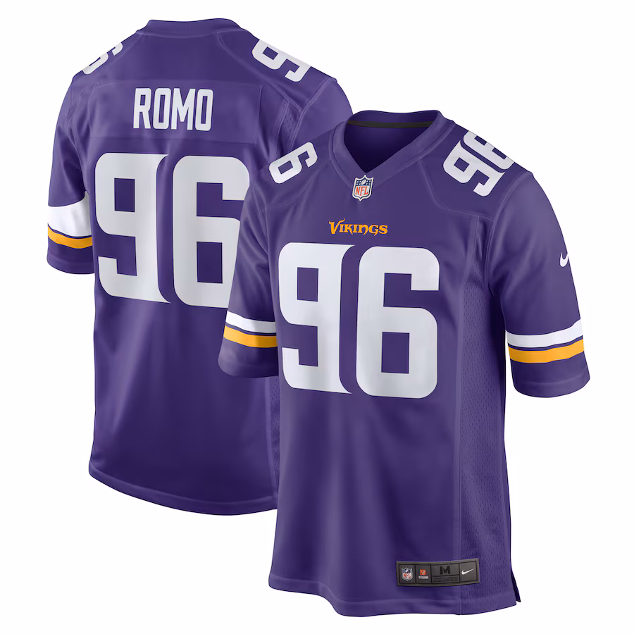 Men's Minnesota Vikings John Parker Romo Nike  Purple Game Jersey - Jersey