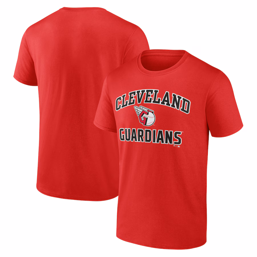 Men's Cleveland Guardians Red Heart & Soul T-Shirt - Jersey