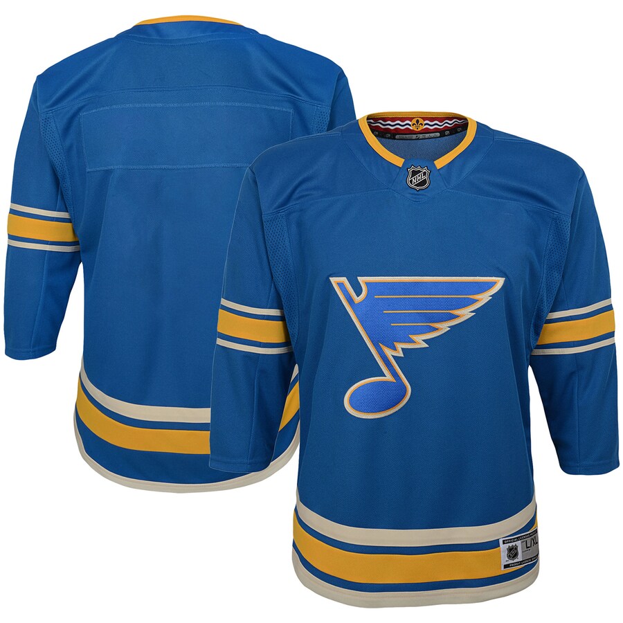Youth St. Louis Blues Blue 2018/19 Alternate Premier Jersey - Jersey