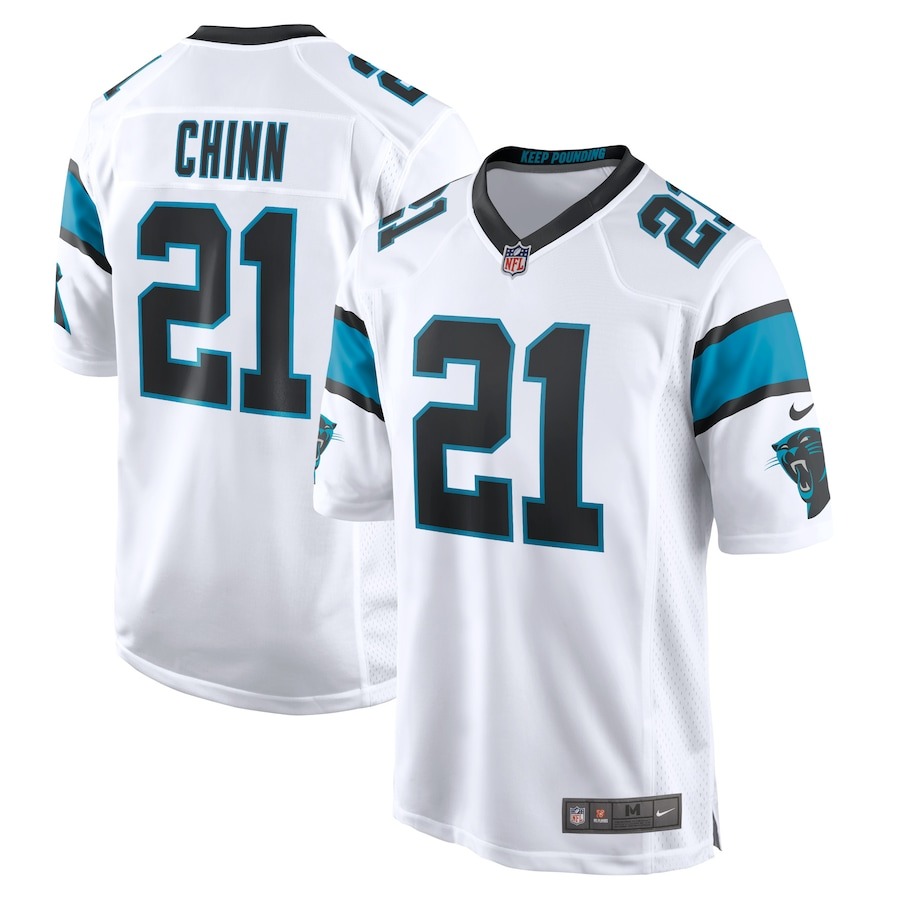 Men's Carolina Panthers Jeremy Chinn Nike White Game Jersey - Jersey