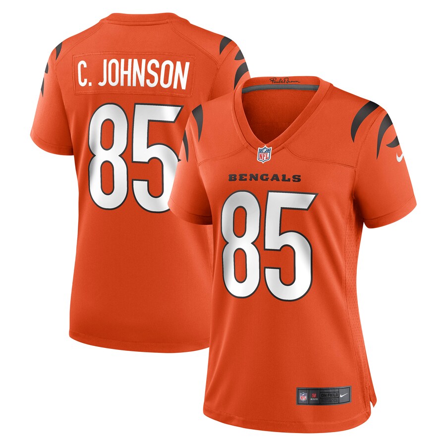 Women's Cincinnati Bengals Chad Johnson Nike Orange Retired Game Jersey - Jersey