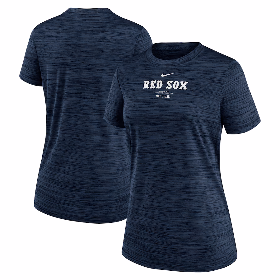 Women's Boston Red Sox Nike Navy Authentic Collection Velocity Performance T-Shirt - Jersey