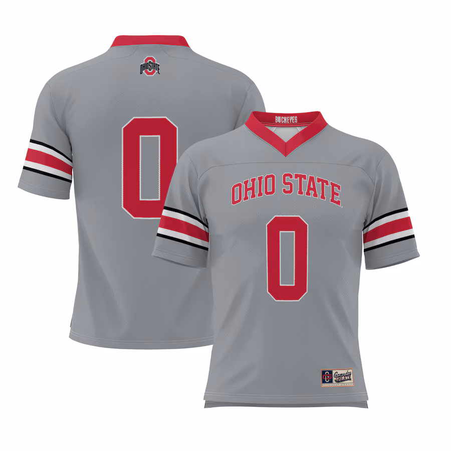 Youth GameDay Greats #0 Gray Ohio State Buckeyes Lightweight Lacrosse Jersey - Jersey